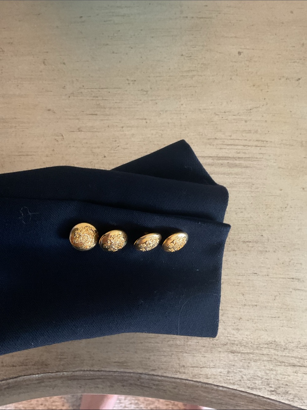 RALPH LAUREN VINTAGE 100% wool Navy blue blazer - Picture 3 of 7